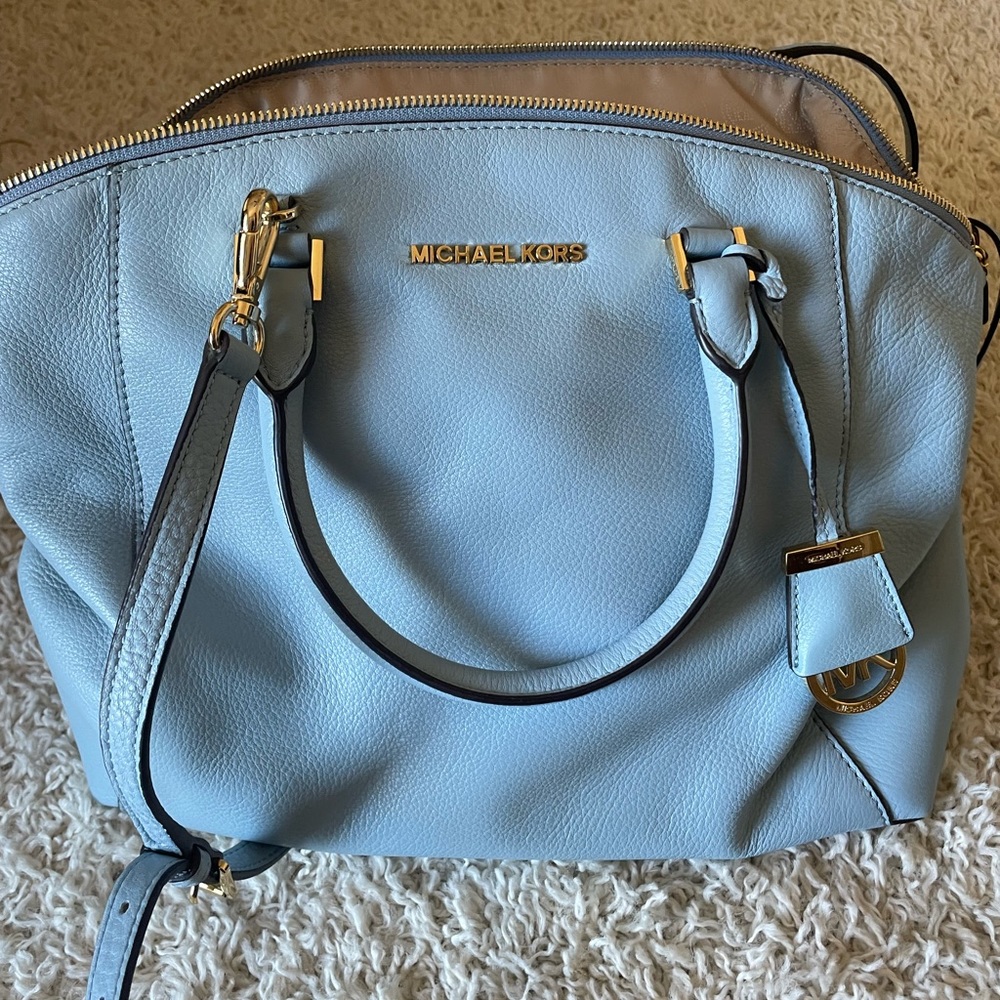 MICHAEL KORS Light Blue Hand/Shoulder Bag